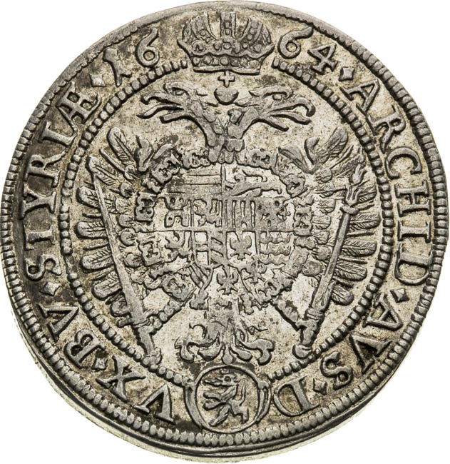 XV Kreutzer 1664 - back