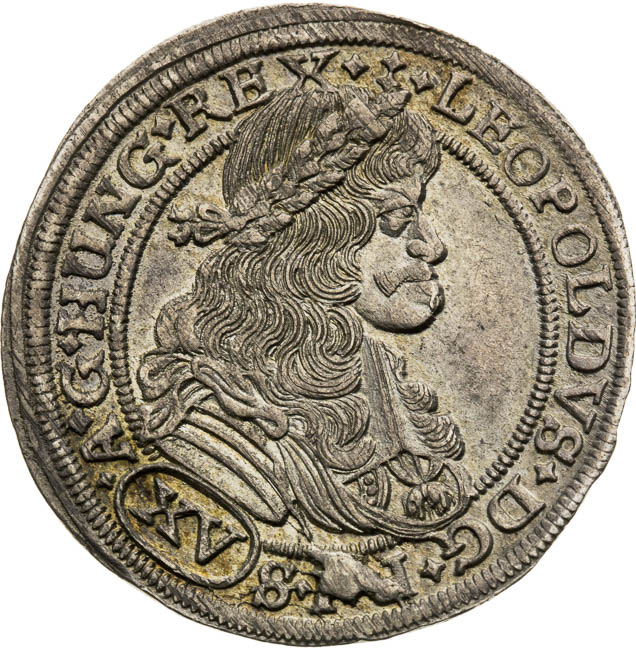 XV Grajciar 1682 - averz