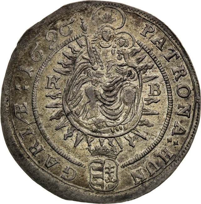 XV Kreutzer 1696 - back