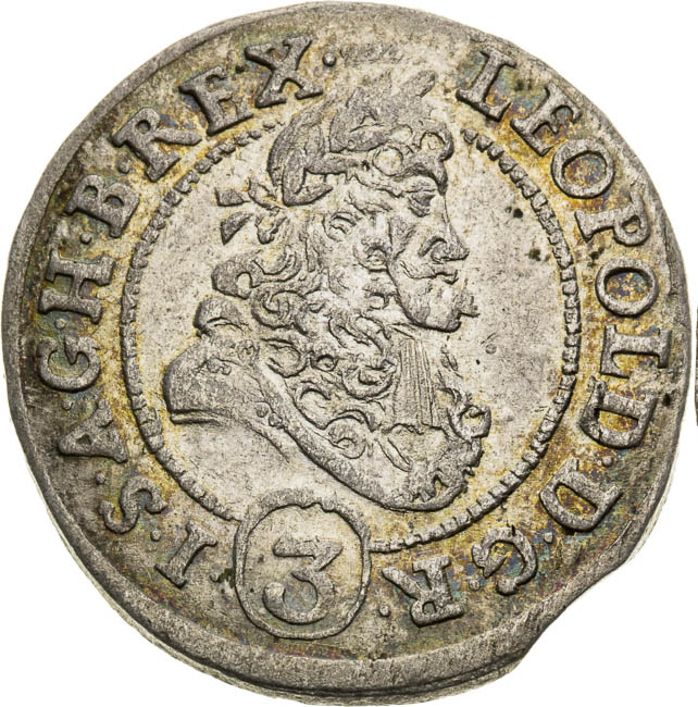3 Kreutzer 1693 - front