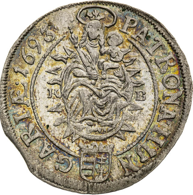 3 Kreutzer 1693 - back