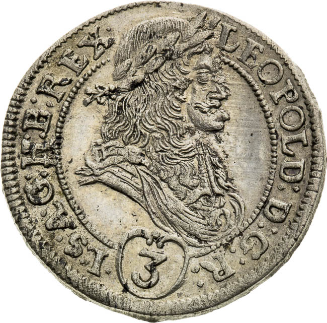3 Grajciar 1694 - averz