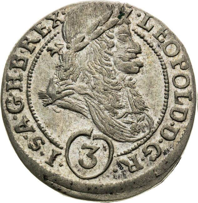 3 Grajciar 1695 - averz