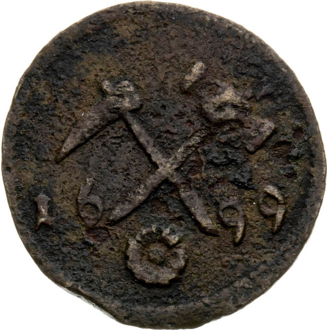 Banská minca 1699 - averz