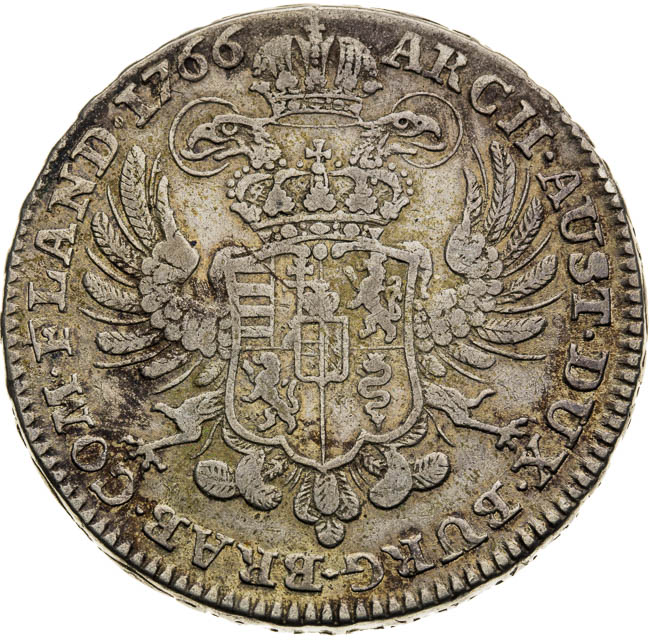 Krížový toliar 1766 - reverz