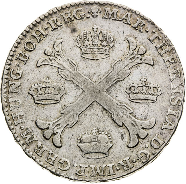Krížový toliar 1767 - averz