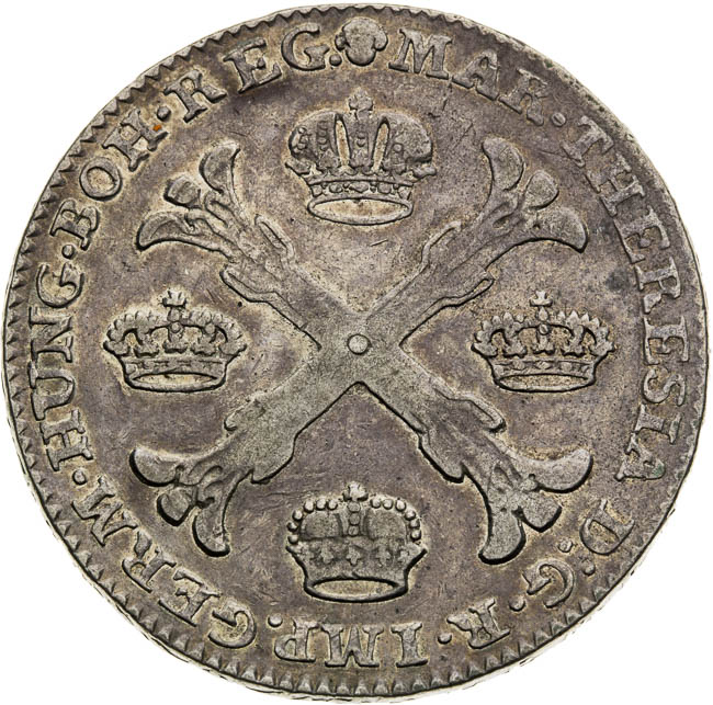 Krížový toliar 1774 - averz