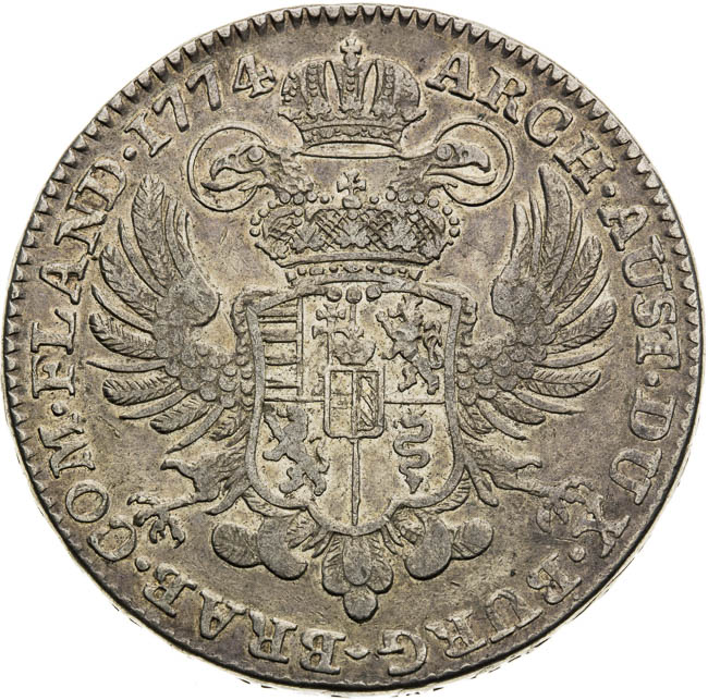 Krížový toliar 1774 - reverz