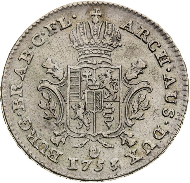 1/2 Ducaton 1753 - reverz