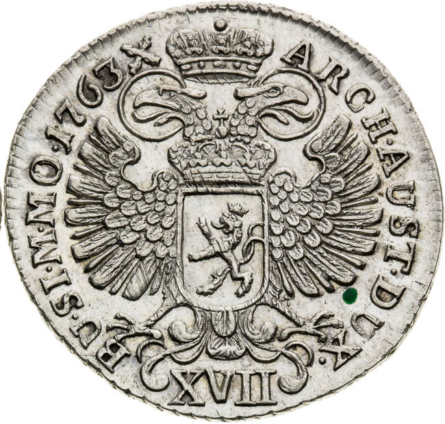 XVII Grajciar 1763 - reverz