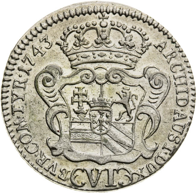 VI Grajciar 1743 - reverz