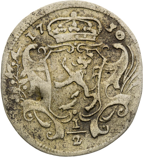 1/2 Kreutzer 1750 - front