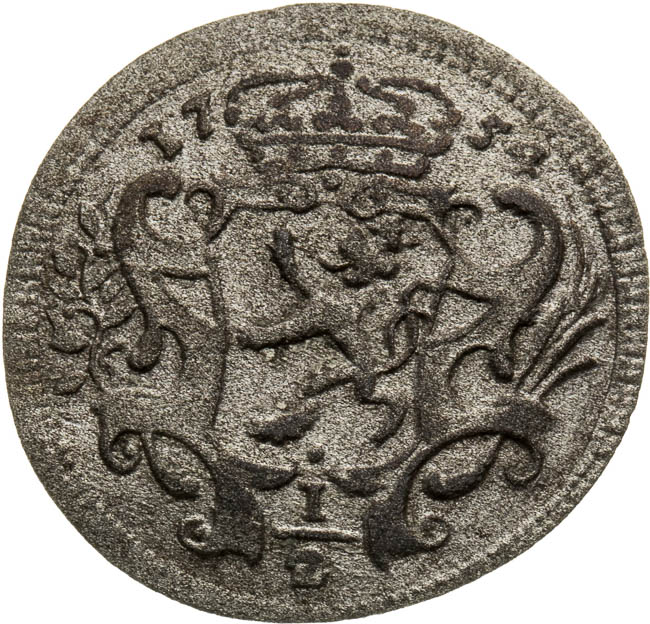 1/2 Kreutzer 1754 - front