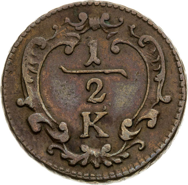 1/2 Kreutzer - back