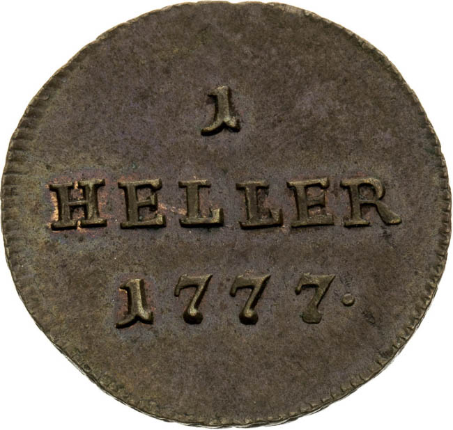 1 Halier 1777 - back