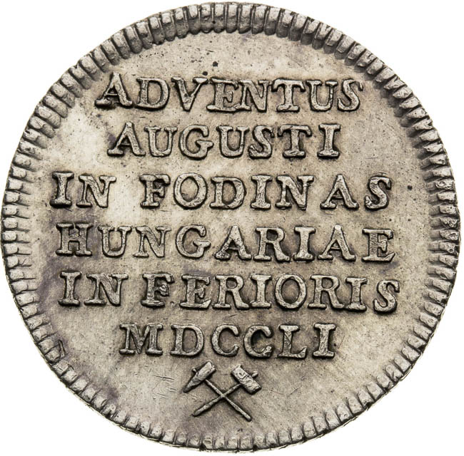 Strieborný žetón 1751 - reverz