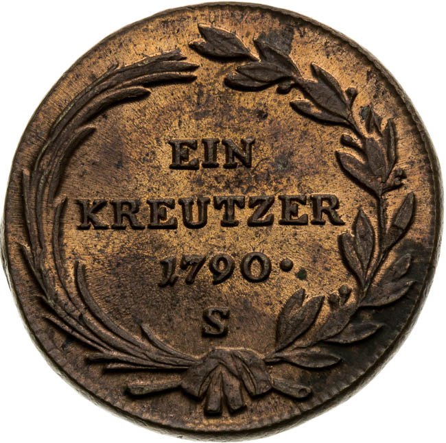 1 Krejcar 1790 - revers