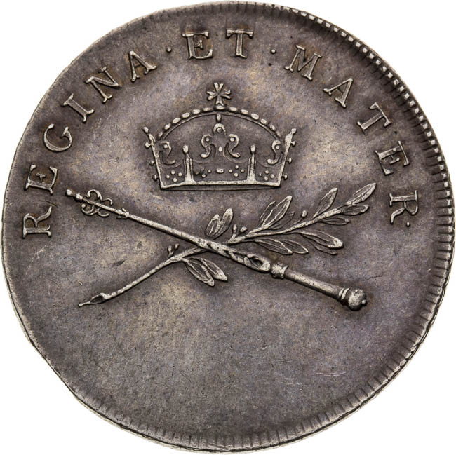 Strieborný žetón 1791 - reverz