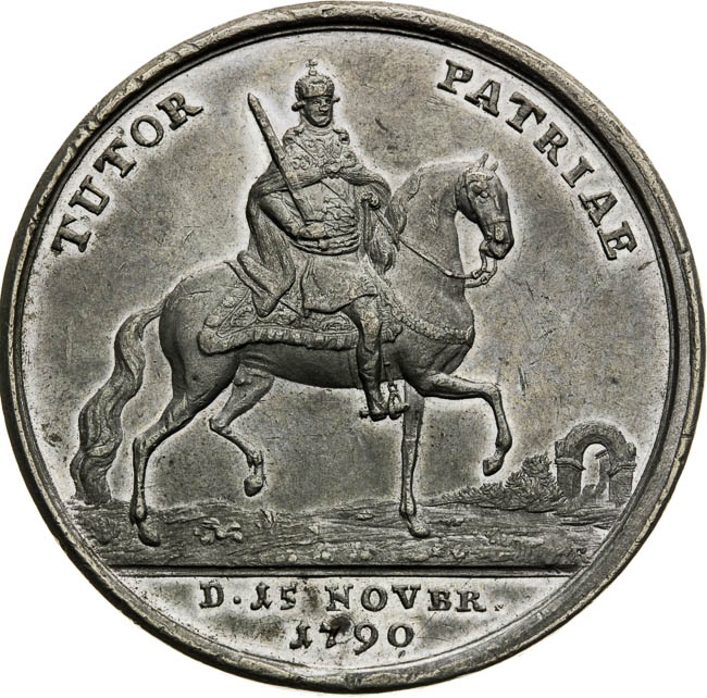 Medaila 1790 - reverz