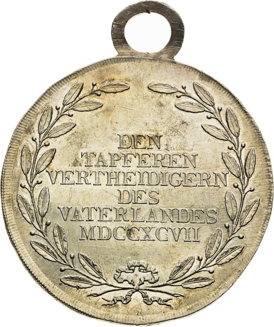 Silver Medal 1797 - back