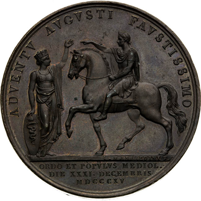 Bronze Medal 1815 - back