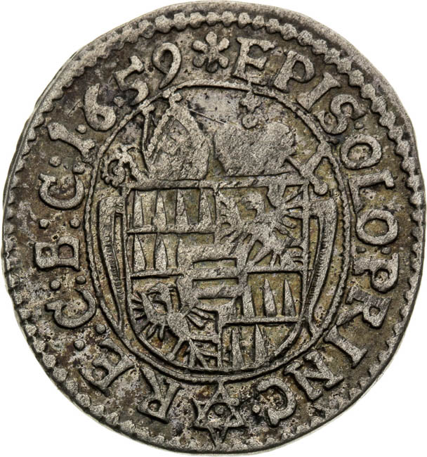 3 Kreutzer 1659 - back