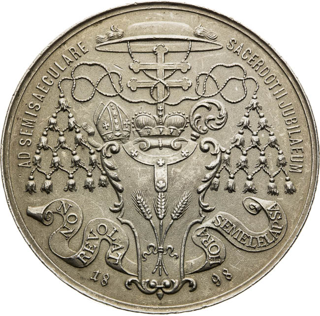 Silver Medal 1898 - back