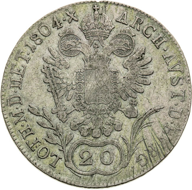 20 Kreutzer 1804 - back