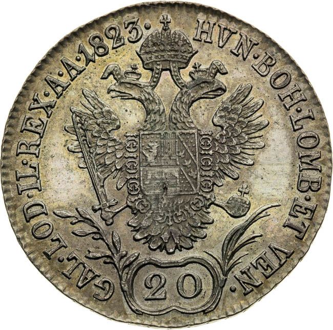 20 Kreutzer 1823 - back