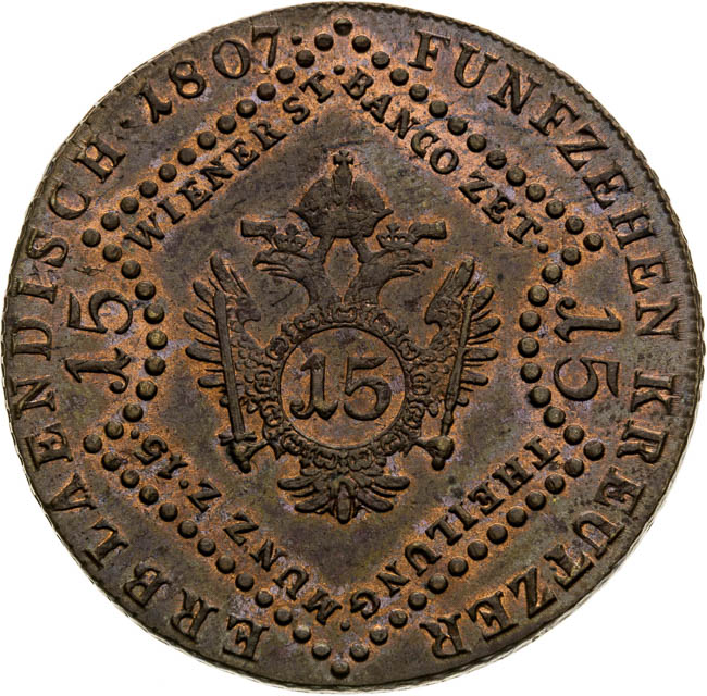 15 Kreutzer 1807 - back