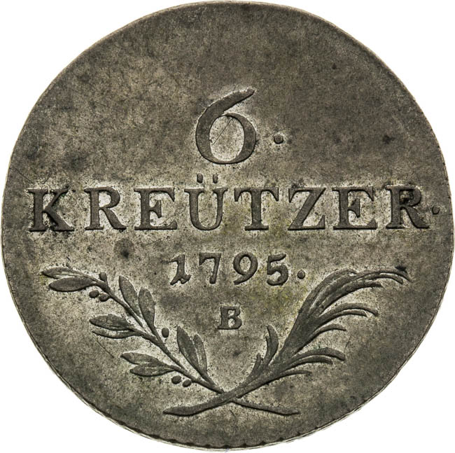 6 Kreutzer 1795 - back
