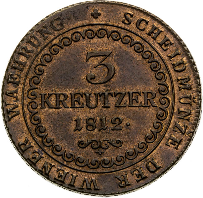 3 Kreutzer 1812 - back