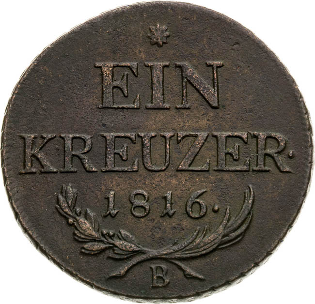 1 Grajciar 1816 - reverz