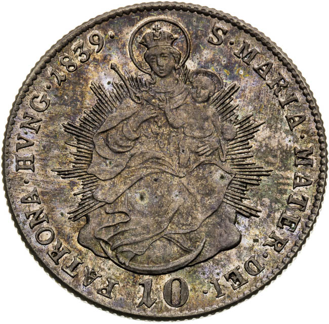 10 Krejcar 1839 - revers
