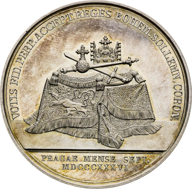 Stříbrná medaile 1836 - revers