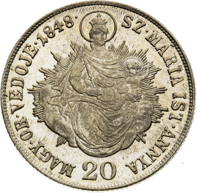 20 Kreutzer 1848 - back