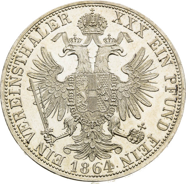 Federal Thaler 1864 - back