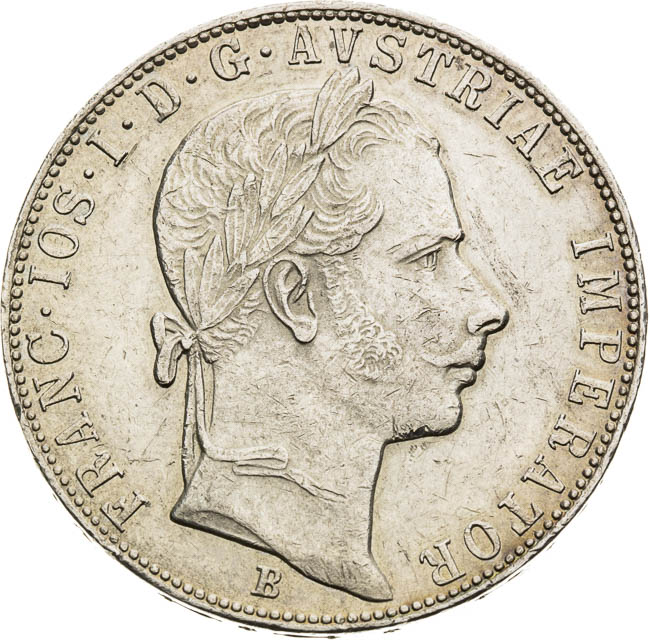 Gulden 1858 - front