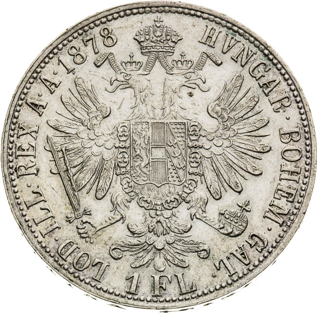 Gulden 1878 - back
