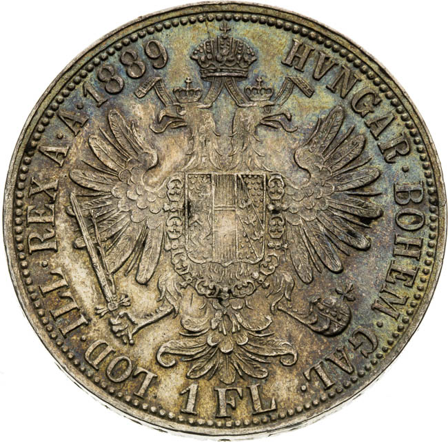 Gulden 1889 - back