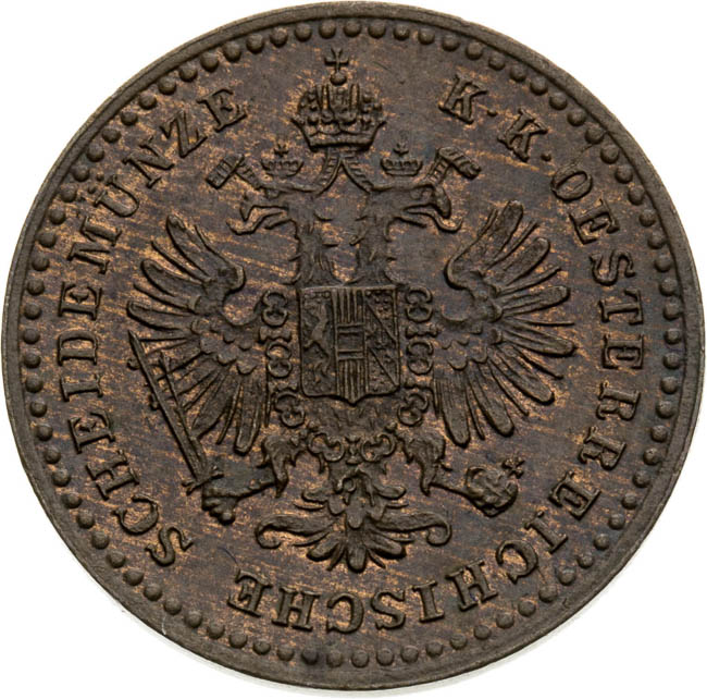 5/10 Kreutzer 1864 - front