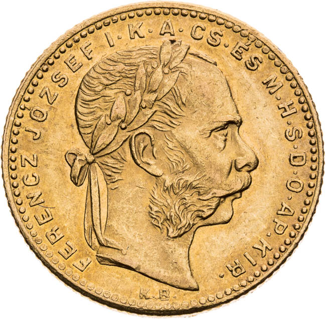 8 Zlatník 1881 - averz