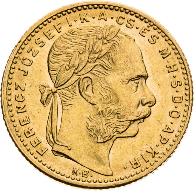 8 Zlatník 1882 - averz