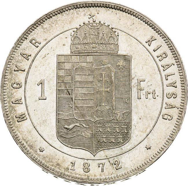 Zlatník 1872  - reverz