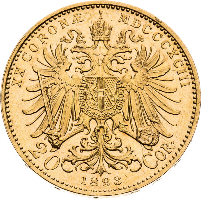 20 Korona 1893 - reverz