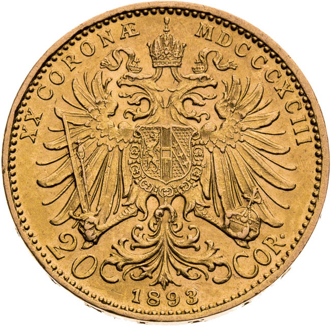 20 Korona 1893 - reverz