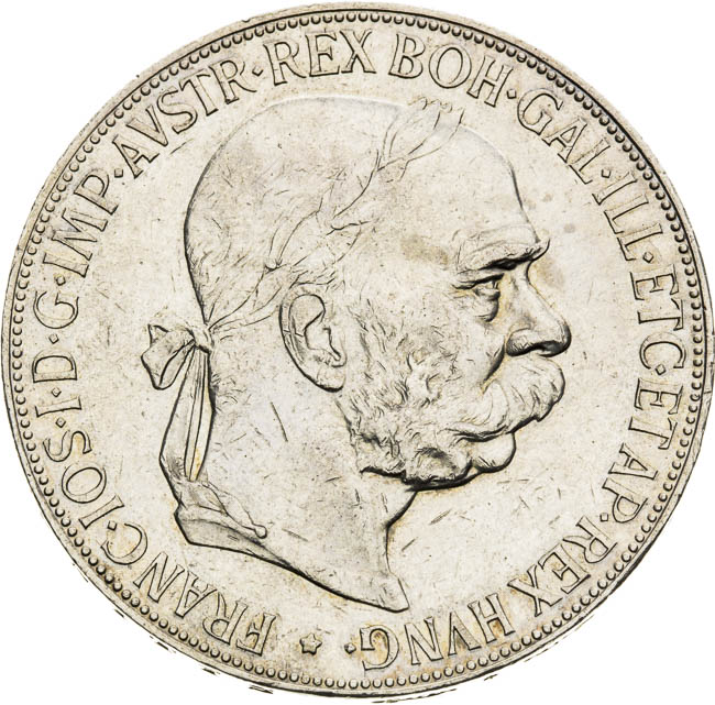 5 Korona 1900 - averz
