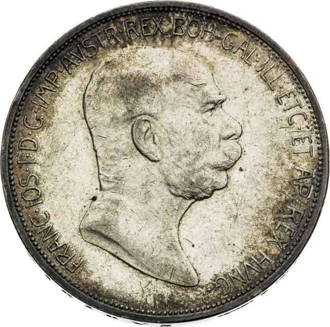 5 Korona 1909 - averz