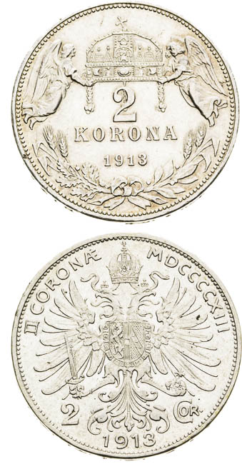2 Korona (4ks) - reverz