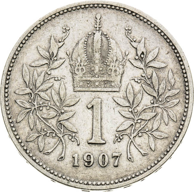 1 Corona 1907 - back